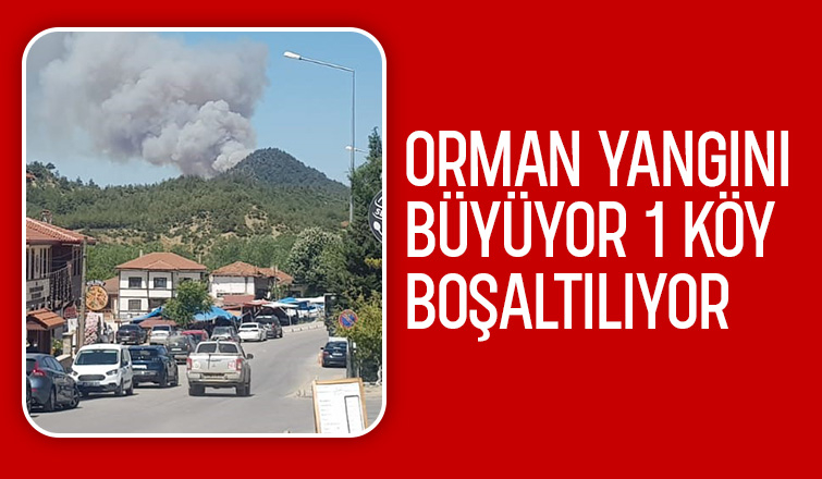 Taraklı'da alevlerin tehdit ettiği köy boşaltılıyor