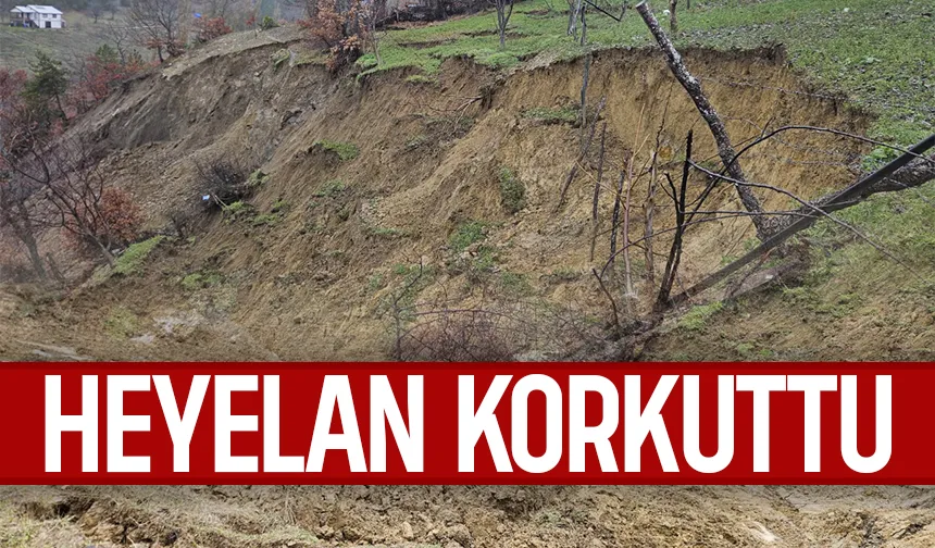 Taraklı'da heyelan