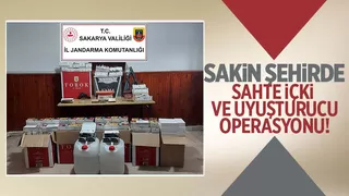 Taraklı'da sahte içki ve uyuşturucu operasyonu