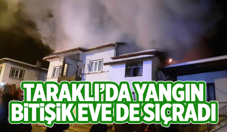 Taraklı'da yangın