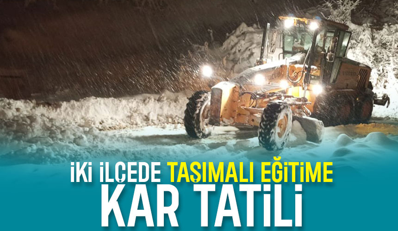 Taraklı ve Akyazı'da taşımalı eğitim için tatil kararı