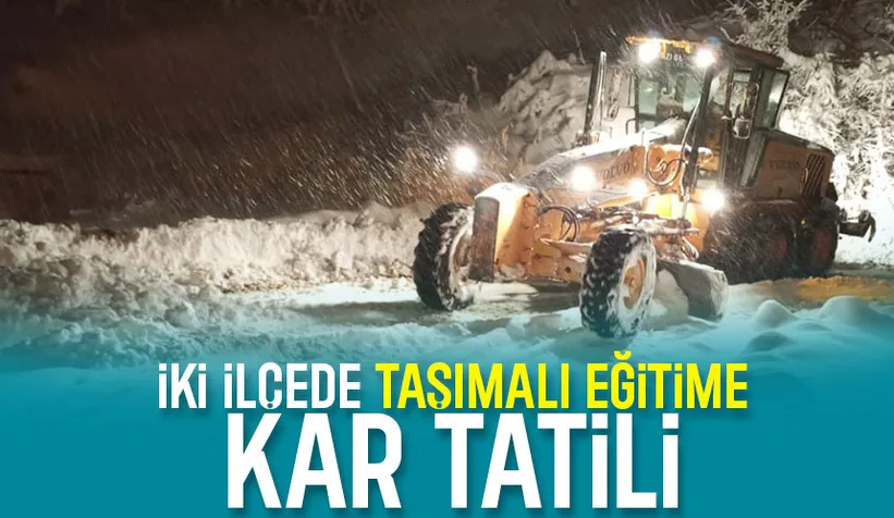 Taraklı ve Akyazı'da taşımalı eğitim için tatil kararı