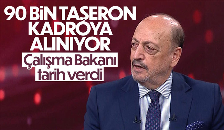 Tarih verdi; 90 bin taşeron kadroya alınıyor