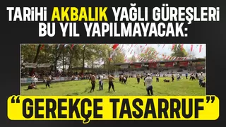 Tarihi Akbalık Yağlı Güreşleri İptal 
