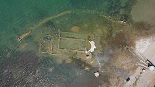 Tarihi bazilika su üstüne çıktı