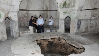 Tarihi hamam gün yüzüne çıkarılıyor