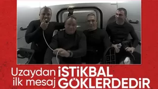 Türkiye'nin ilk astronotundan uzaydaki ilk mesajı