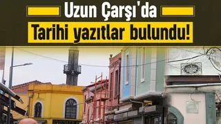 Tarihi Uzun Çarşı'da resorasyon  tarihi yazıtları ortaya çıkardı