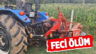 Tarım aletine sıkışıp can verdi