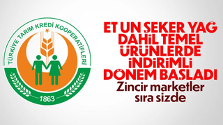 Tarım Kredi Kooperatifi marketlerinde indirim dönemi başlıyor