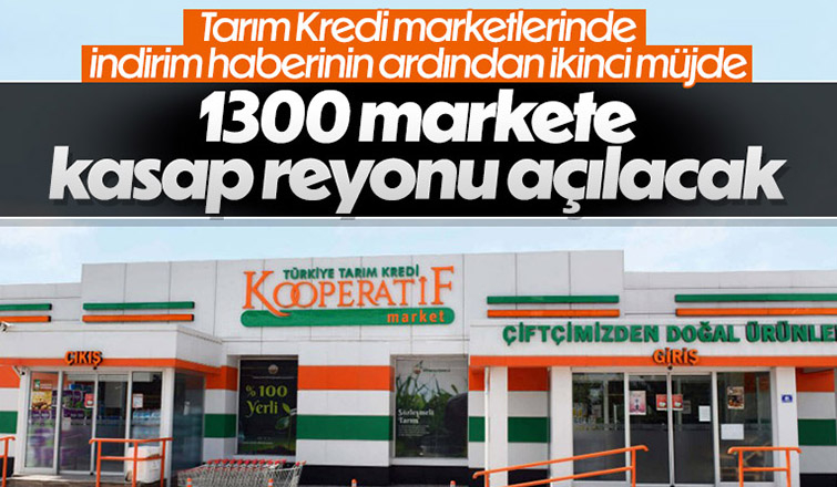 Tarım Kredi marketlerine kasap reyonu açılacak