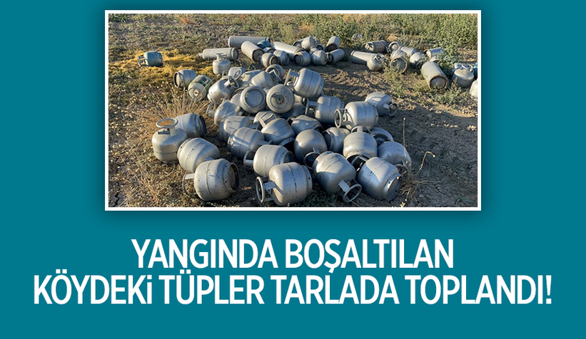 Tarla tüp tarlasına döndü!