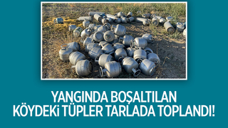 Tarla tüp tarlasına döndü!