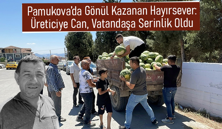 Tarlada Çürümeye Terk Edilen Karpuzlar Vatandaşa Ücretsiz Dağıtıldı