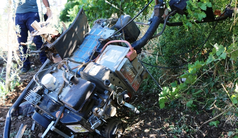 Tarlada feci şekilde can verdi