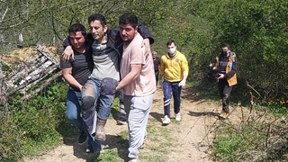 Tarlasını sürerken dehşeti yaşadı