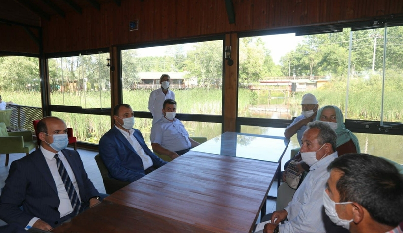 Taş ocağı sorununu Vali kaldırım'a ilettiler