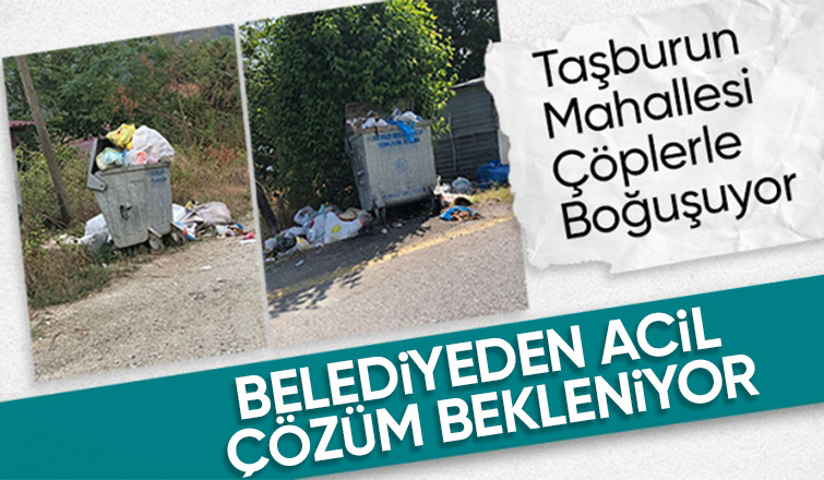 Taşburun'da vatandaşın çöp isyanı