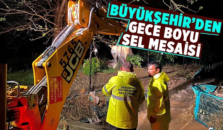 Taşkınlara anında müdahale edildi