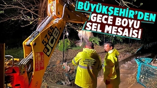 Taşkınlara anında müdahale edildi