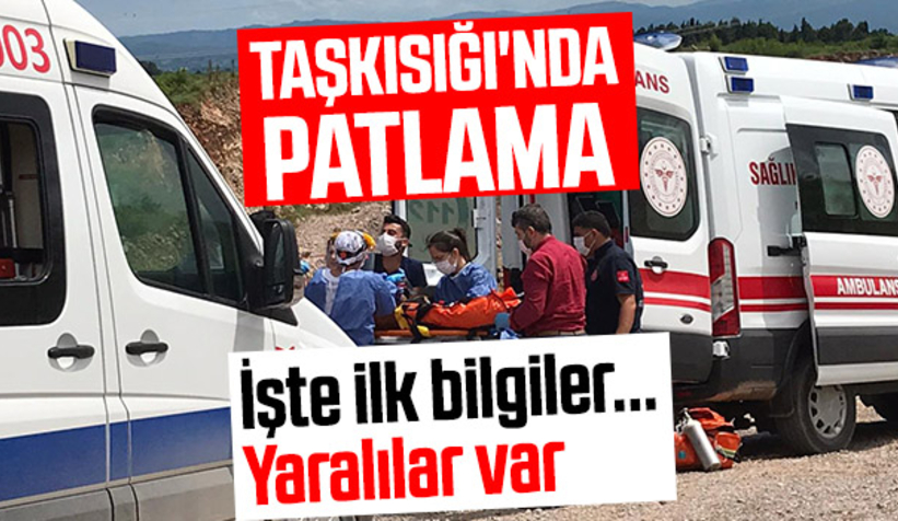 Taşkısığı'nda patlama