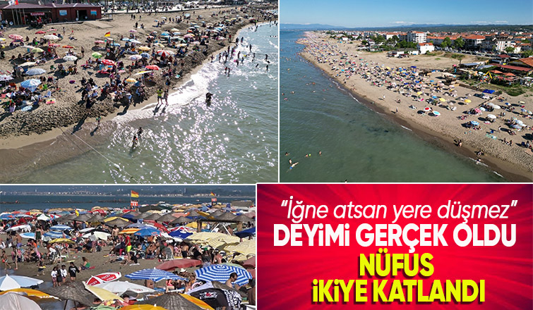 Tatil beldelerinde nüfus ikiye katlandı