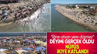 Tatil beldelerinde nüfus ikiye katlandı