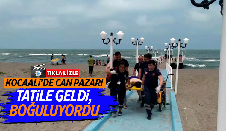 Tatile gelen genç boğulma tehlikesi geçirdi