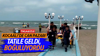 Tatile gelen genç boğulma tehlikesi geçirdi