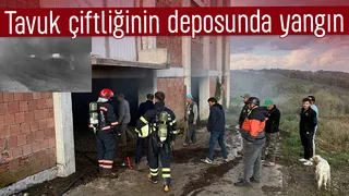 Tavuk çiftliğinde yangın