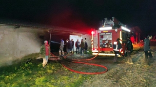 Tavuk çiftliğinde yangın