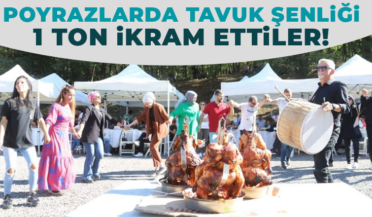 Tavukçular Birliği 1 ton tavuk dağıttı