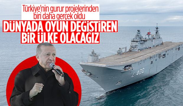 TCG Anadolu Gemisi TSK envanterine girdi