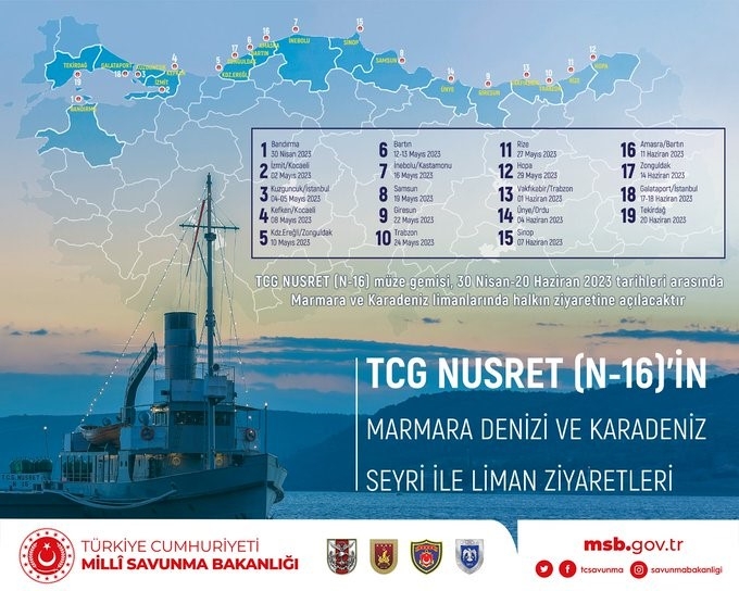 TCG Nusret müze gemisi ziyarete açılacak