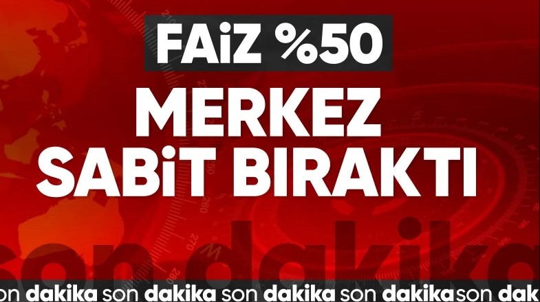 TCMB, Haziran 2024 politika faizini yüzde 50’de sabit bıraktı