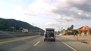 Tehlikeli yolculuk kamerada