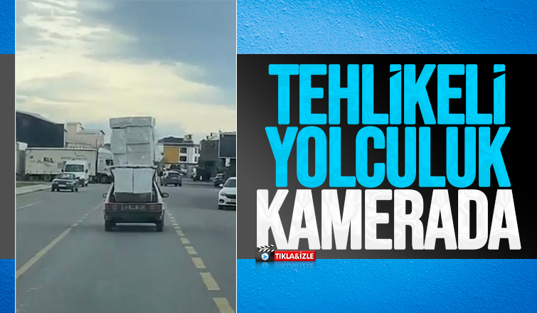 Tehlikeli yolculuk kamerada