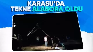 Tekne alabora oldu