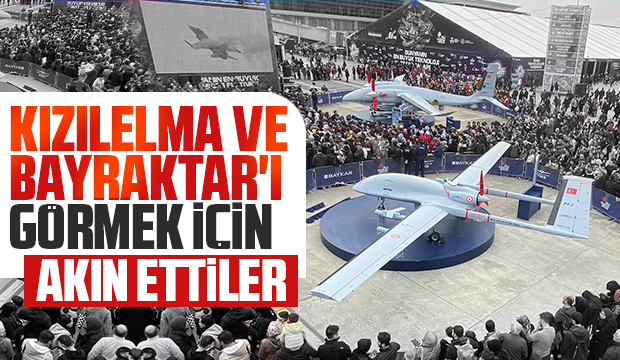 TEKNOFEST'te Kızılelma ve Bayraktar TB3 yoğun ilgi gördü