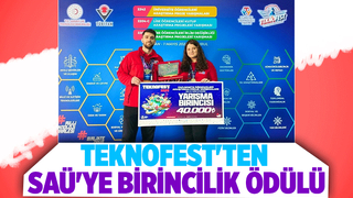 Teknofest'te SAÜ birincilik ödülü aldı