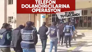 Telefon dolandırıcılığı operasyonu