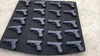 TEM'de 20 ruhsatsız tabanca ele geçirildi