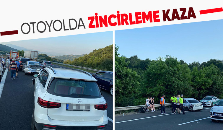 TEM'de araçlar birbirine girdi