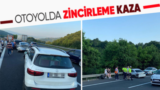 TEM'de araçlar birbirine girdi