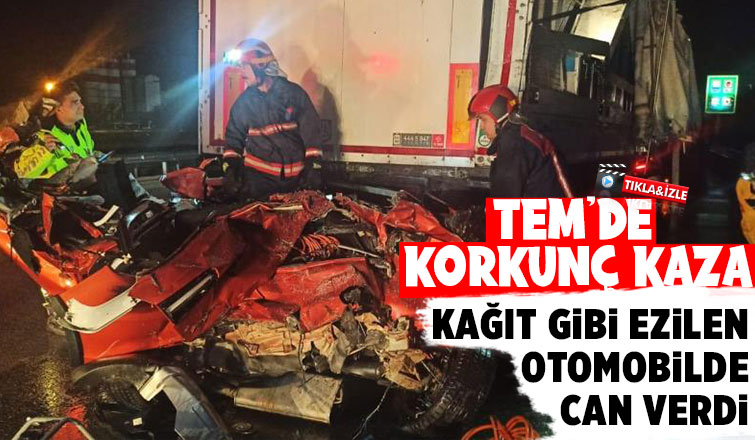 Tem'de feci kaza: 1 ölü, 3 yaralı