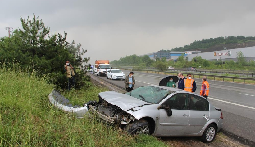 TEM'de kaza: 1 yaralı