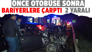 TEM'de kaza 2 yaralı