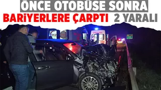 TEM'de kaza 2 yaralı