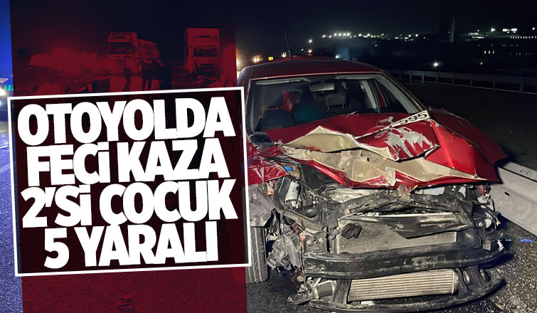 TEM'de kaza 5 yaralı
