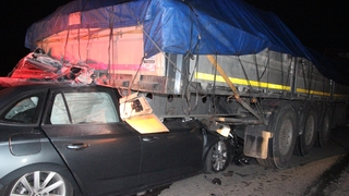 TEM'de korkunç kaza:1 ölü, 1 yaralı